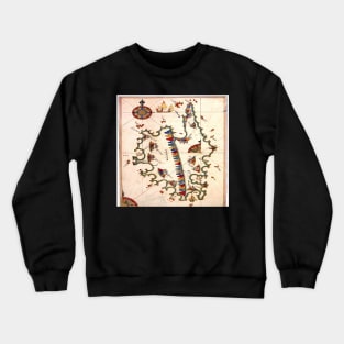 Corsica in a manuscript Crewneck Sweatshirt